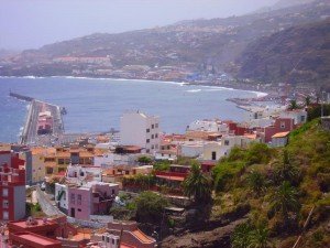 Der Hafen von Santa Cruz de La Palma, Wandern in La Palma,