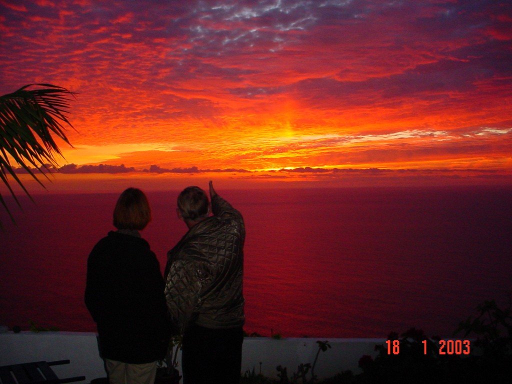 Sonnenuntergang der besonderen Art, La Palma, Wandern,