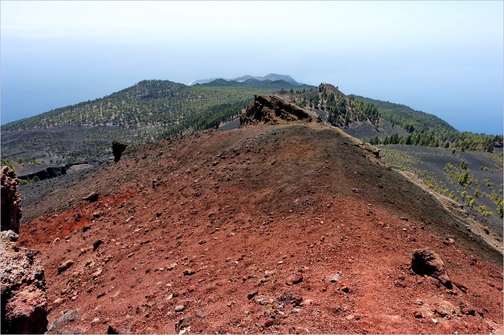 La Palma Vulkan-Der Vulkan Martin im Süden der Insel