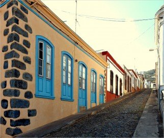 La Palma-Wanderung-Garafia-Dorfstraße