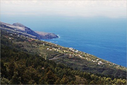 La Palma Wandern-Ausblick am Ziel der Wanderung