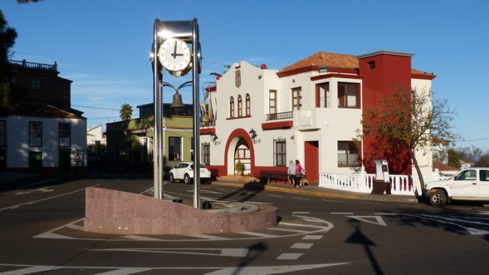 Startplatz der Wanderung am Rathaus in Puntagorda La Palma