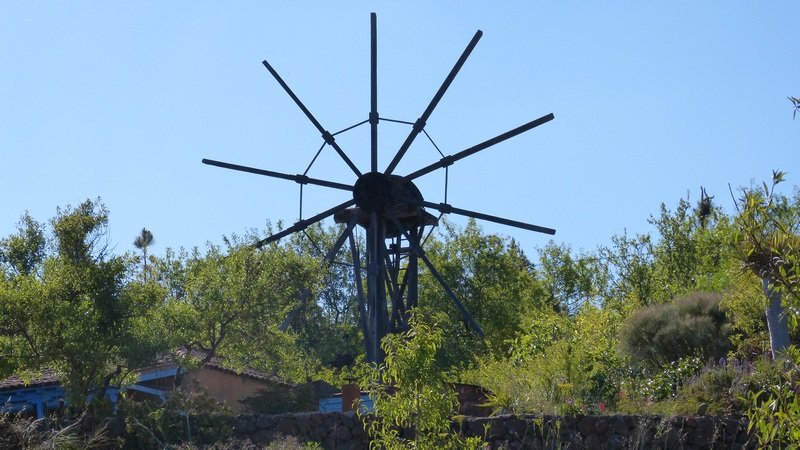 La Palma Wandern,Puntagorda,Reste einer Windmühle,