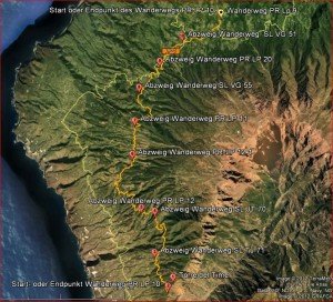 La Palma Wanderungen-Wanderstrecke LP 10