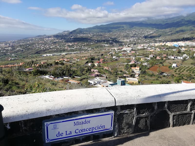 Mirador de la Concepción: Spektakulärer Blick, Santa Cruz Ausblick auf die Landschaft im Süden