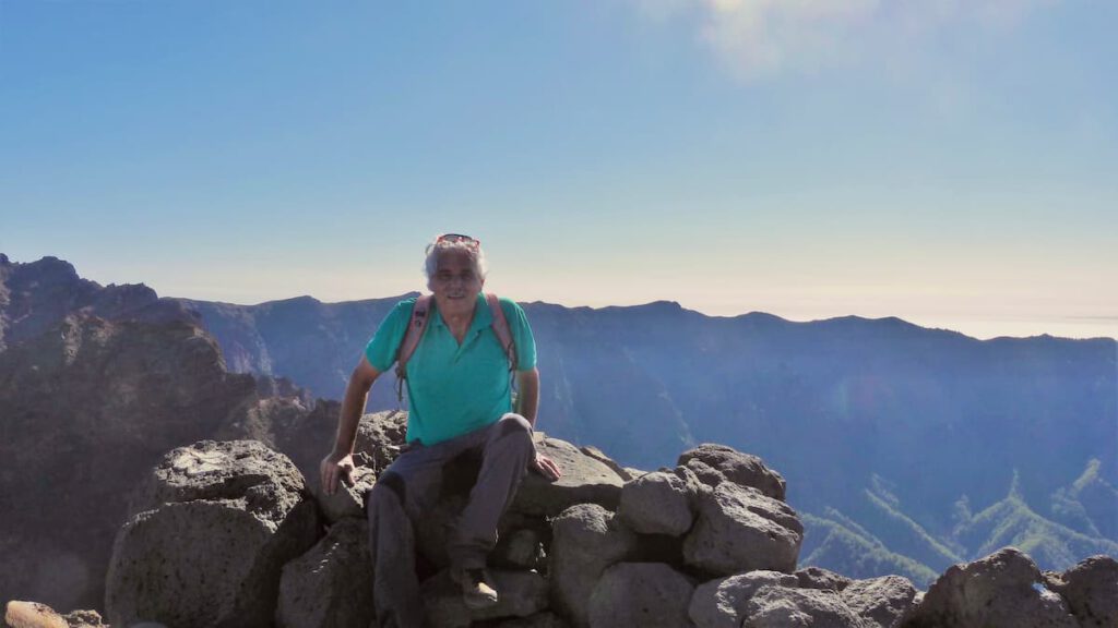 auf dem Gipfel des Palmero