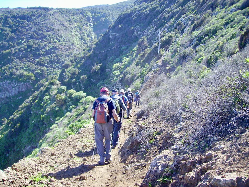 Wanderweg GR 130 Etappe 4 2 Auf dem Wanderweg GR 130 im Barranco Domingo Días Perez